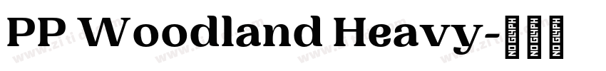 PP Woodland Heavy字体转换